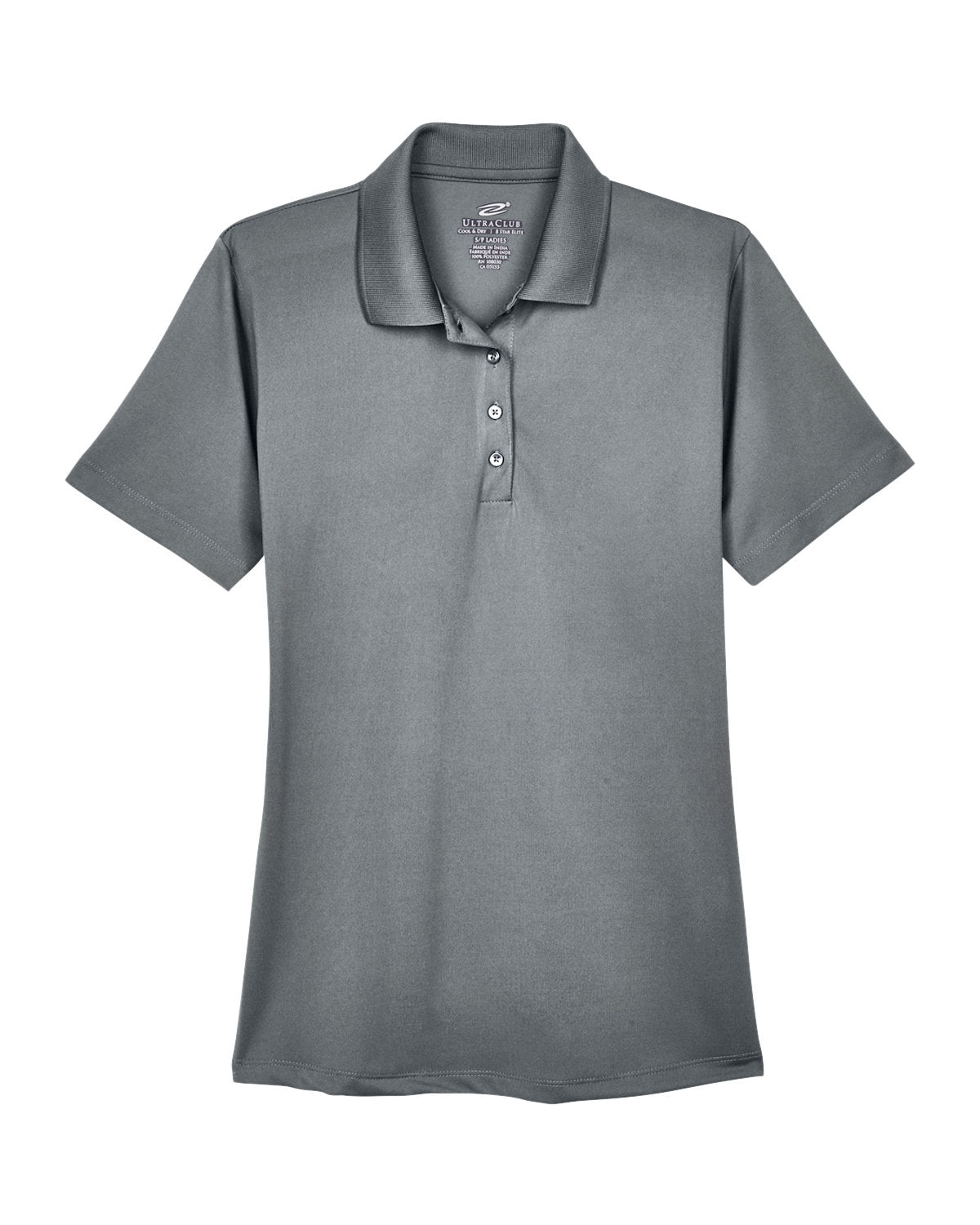 UltraClub Ladies' Cool & Dry 8-Star Elite Performance Interlock Polo Womens Apparel Shirts & Tops