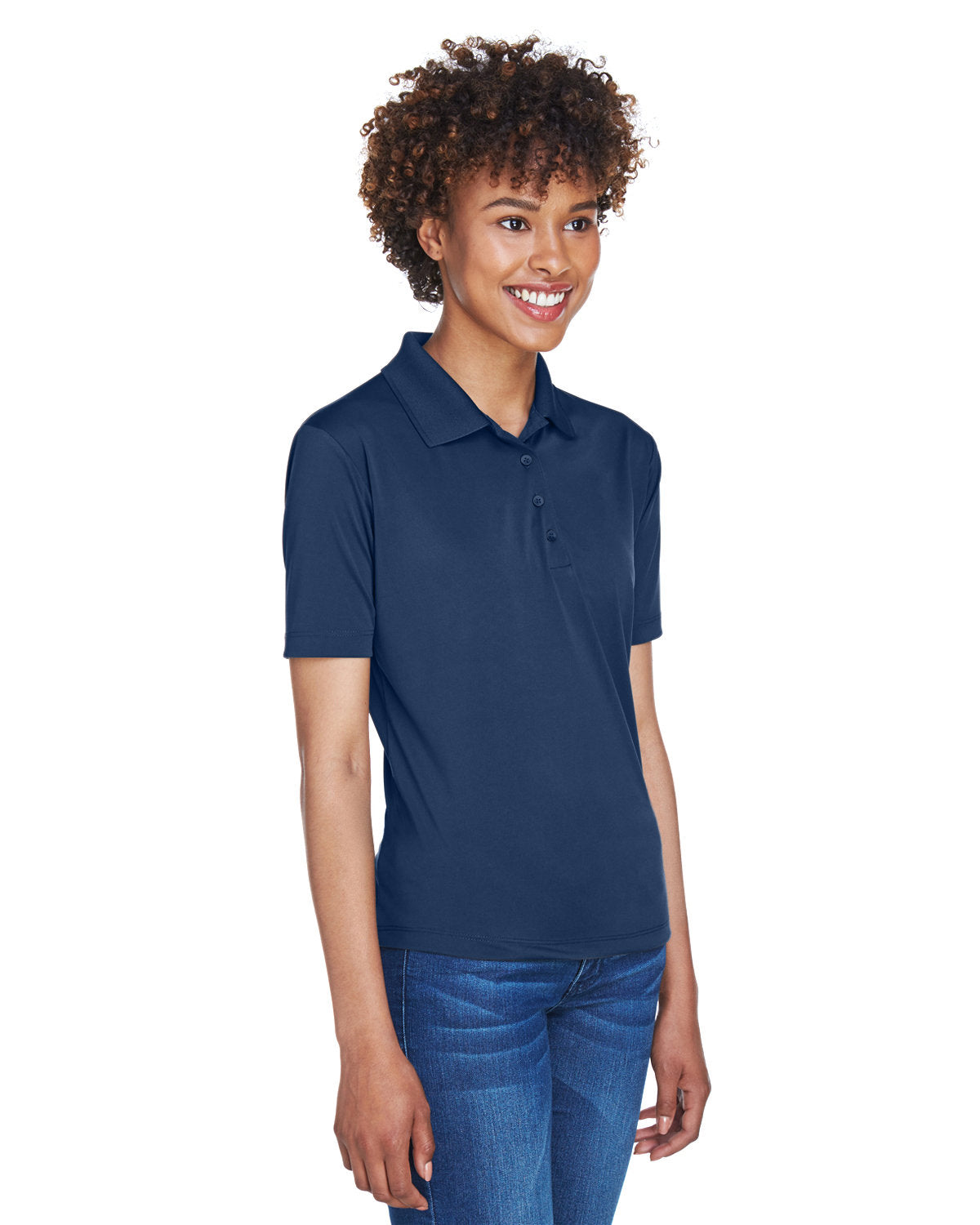 UltraClub Ladies' Cool & Dry 8-Star Elite Performance Interlock Polo Womens Apparel Shirts & Tops
