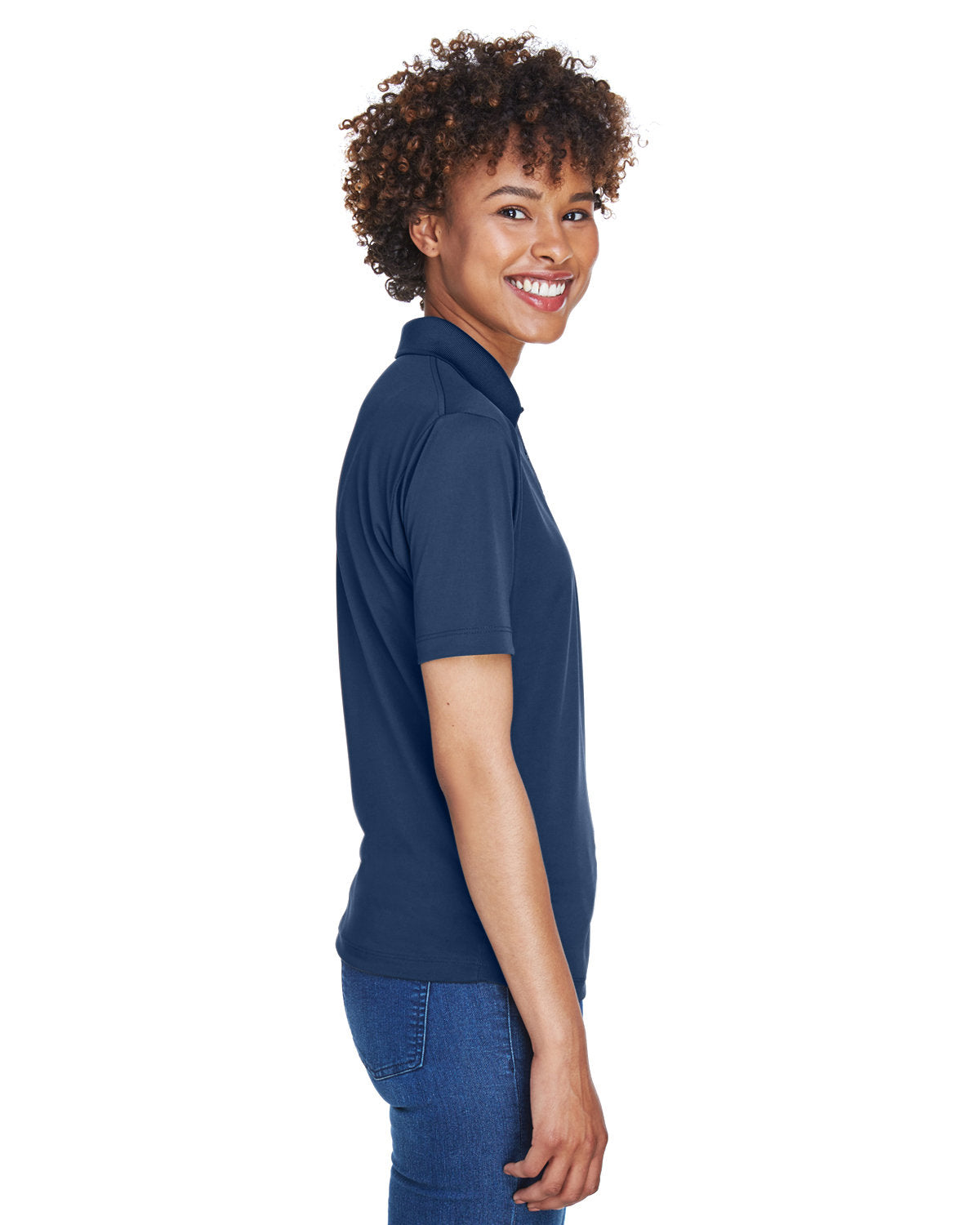 UltraClub Ladies' Cool & Dry 8-Star Elite Performance Interlock Polo Womens Apparel Shirts & Tops