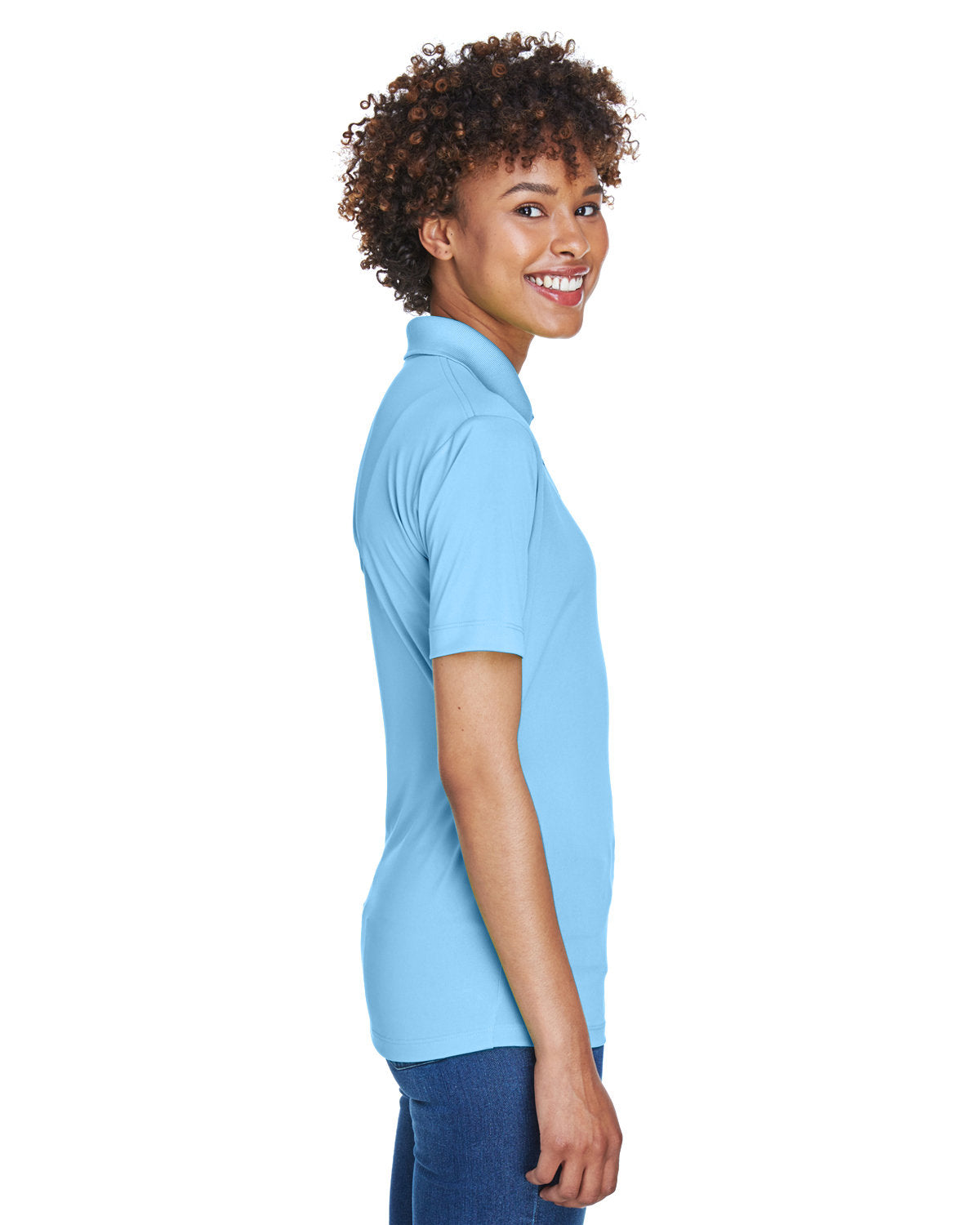 UltraClub Ladies' Cool & Dry 8-Star Elite Performance Interlock Polo Womens Apparel Shirts & Tops