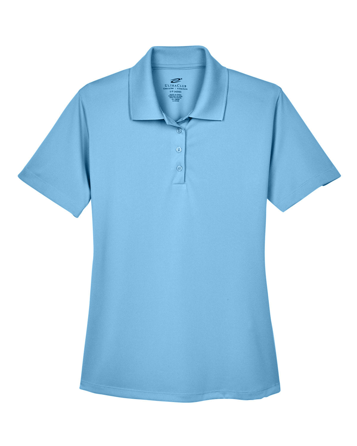 UltraClub Ladies' Cool & Dry 8-Star Elite Performance Interlock Polo Womens Apparel Shirts & Tops