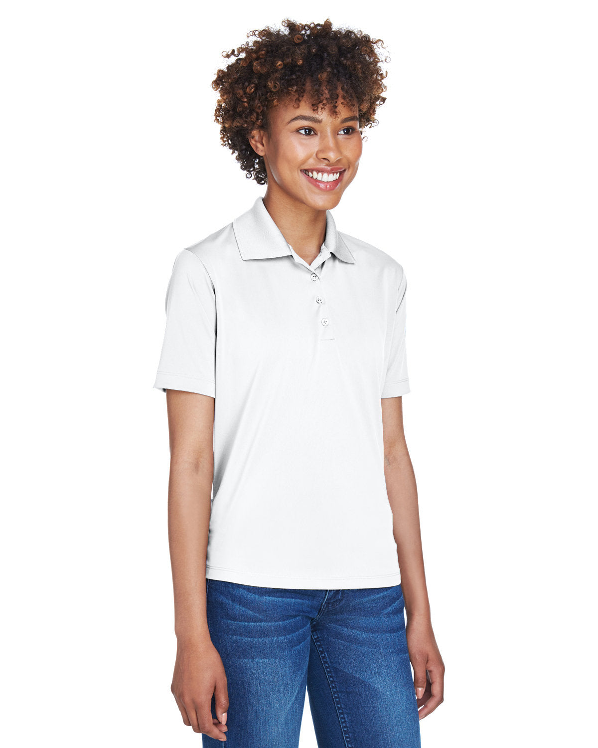 UltraClub Ladies' Cool & Dry 8-Star Elite Performance Interlock Polo Womens Apparel Shirts & Tops
