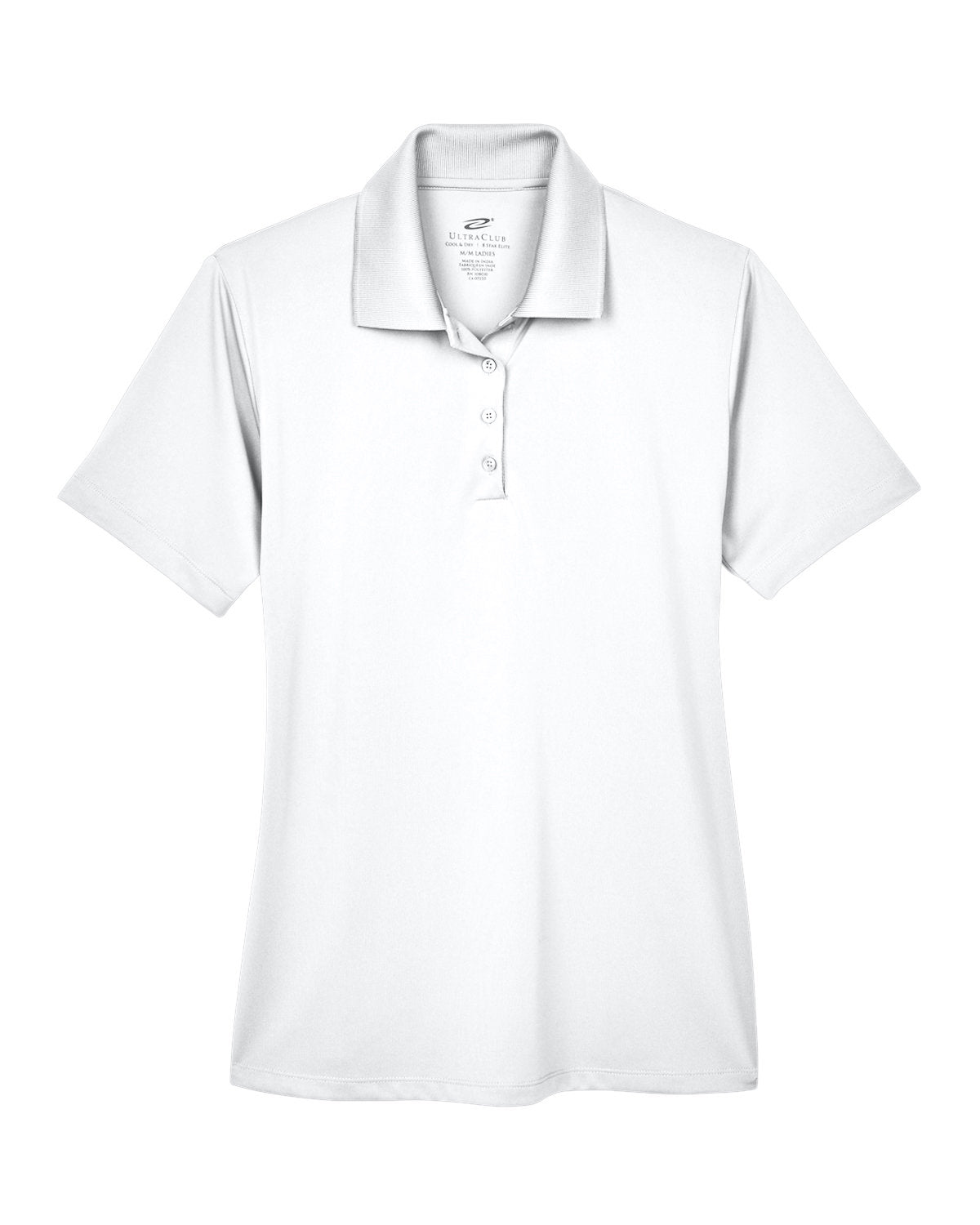UltraClub Ladies' Cool & Dry 8-Star Elite Performance Interlock Polo Womens Apparel Shirts & Tops