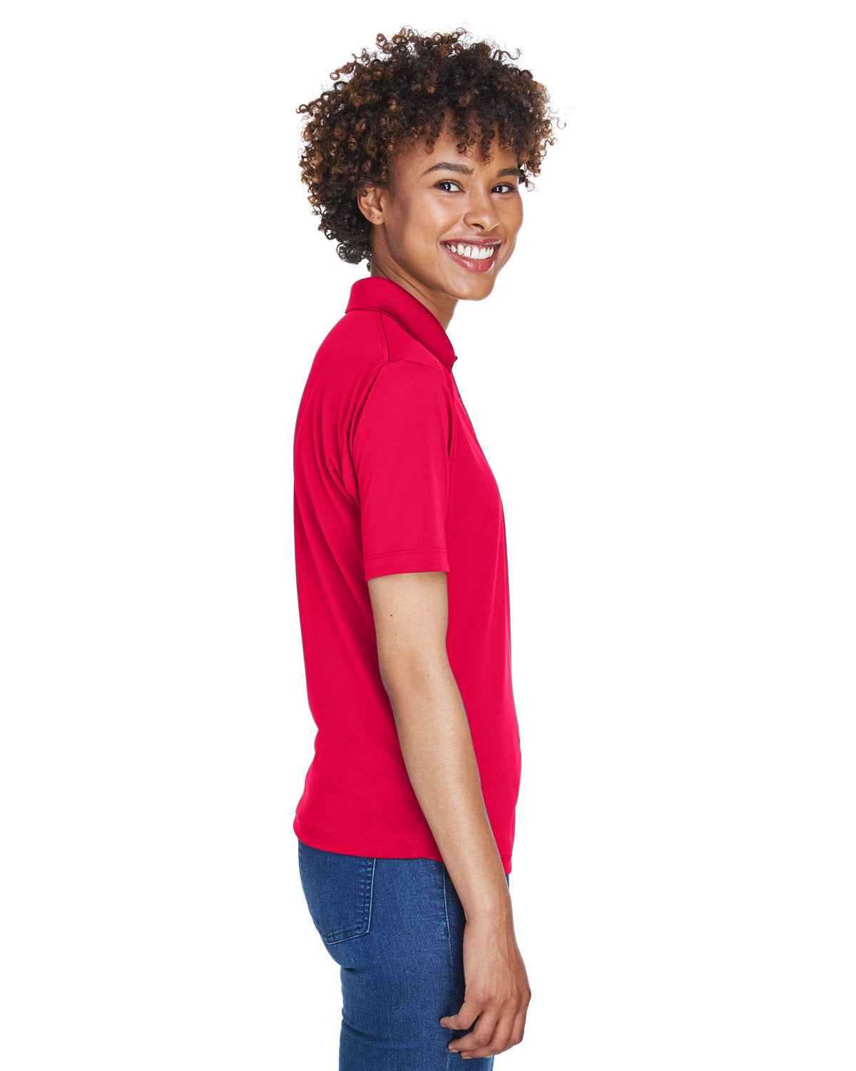 UltraClub Ladies' Cool & Dry 8-Star Elite Performance Interlock Polo Womens Apparel Shirts & Tops