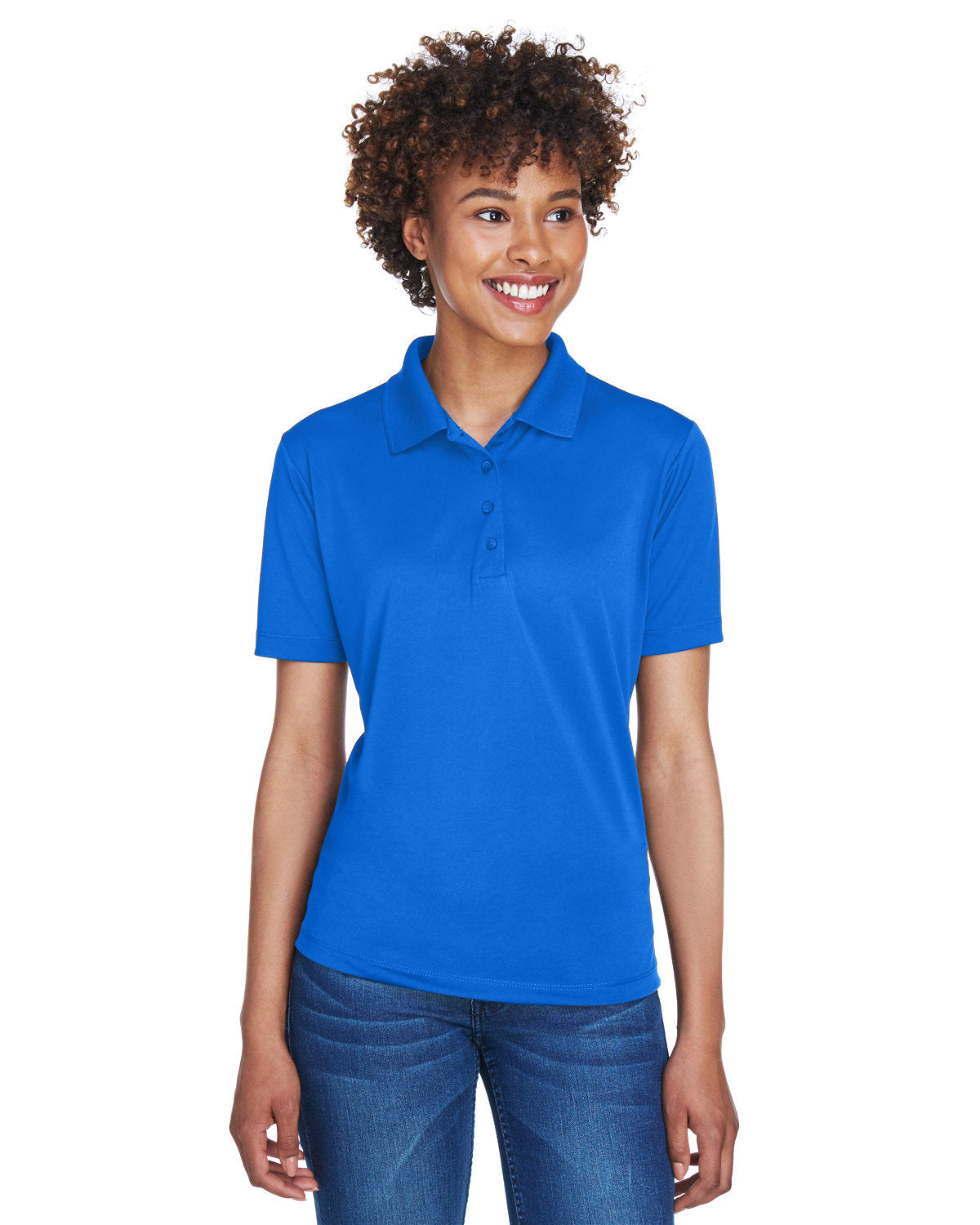 UltraClub Ladies' Cool & Dry 8-Star Elite Performance Interlock Polo Womens Apparel Shirts & Tops