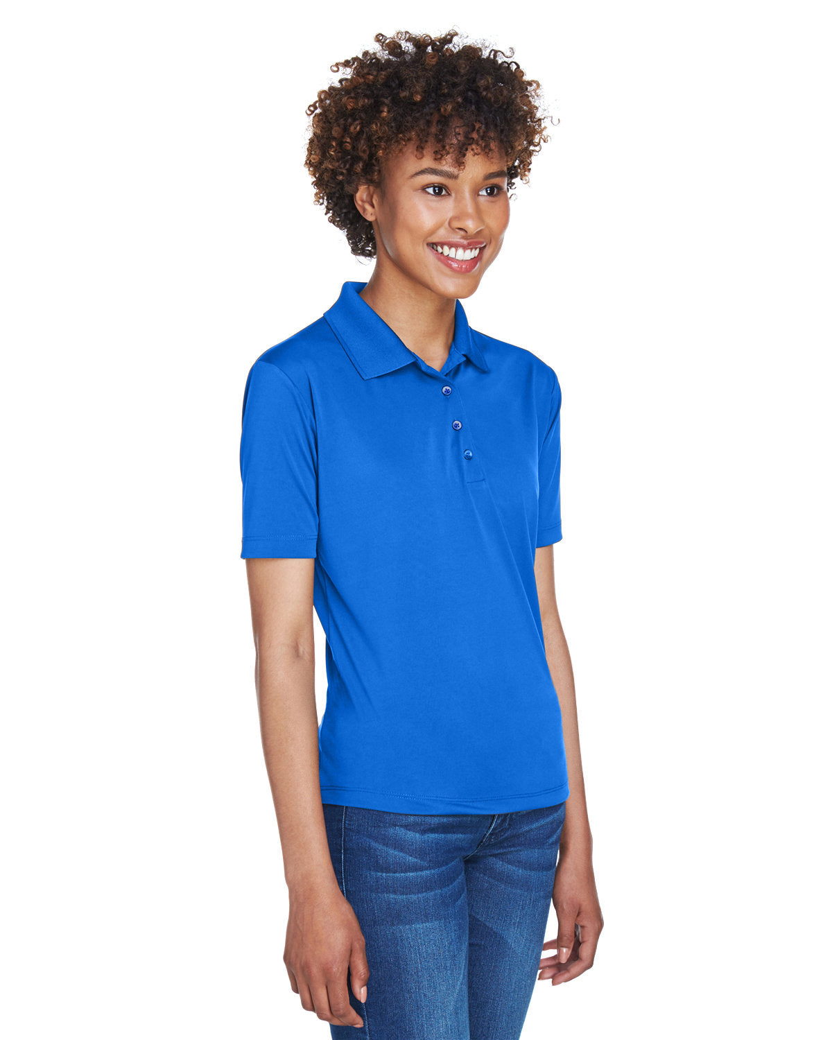 UltraClub Ladies' Cool & Dry 8-Star Elite Performance Interlock Polo Womens Apparel Shirts & Tops