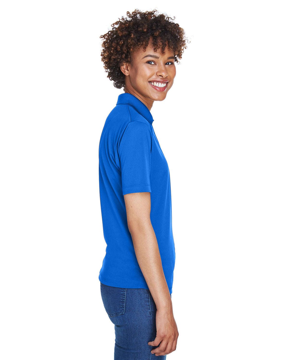 UltraClub Ladies' Cool & Dry 8-Star Elite Performance Interlock Polo Womens Apparel Shirts & Tops