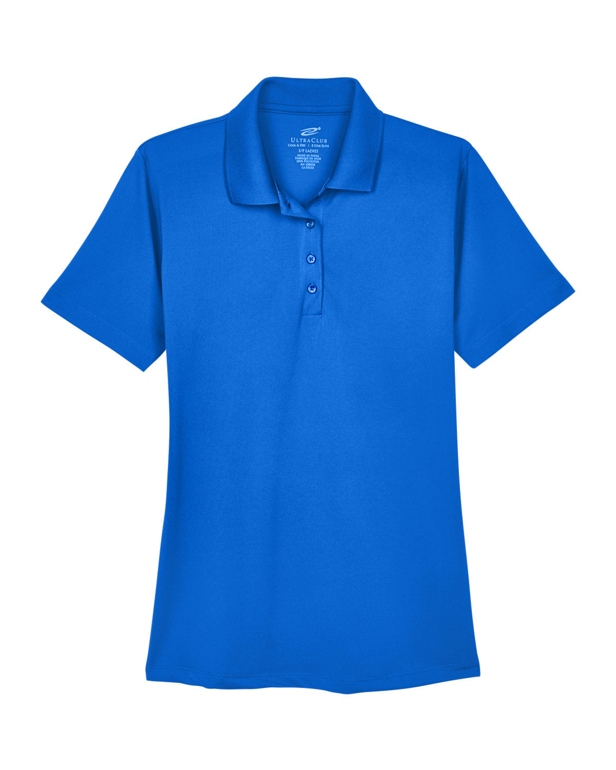 UltraClub Ladies' Cool & Dry 8-Star Elite Performance Interlock Polo Womens Apparel Shirts & Tops