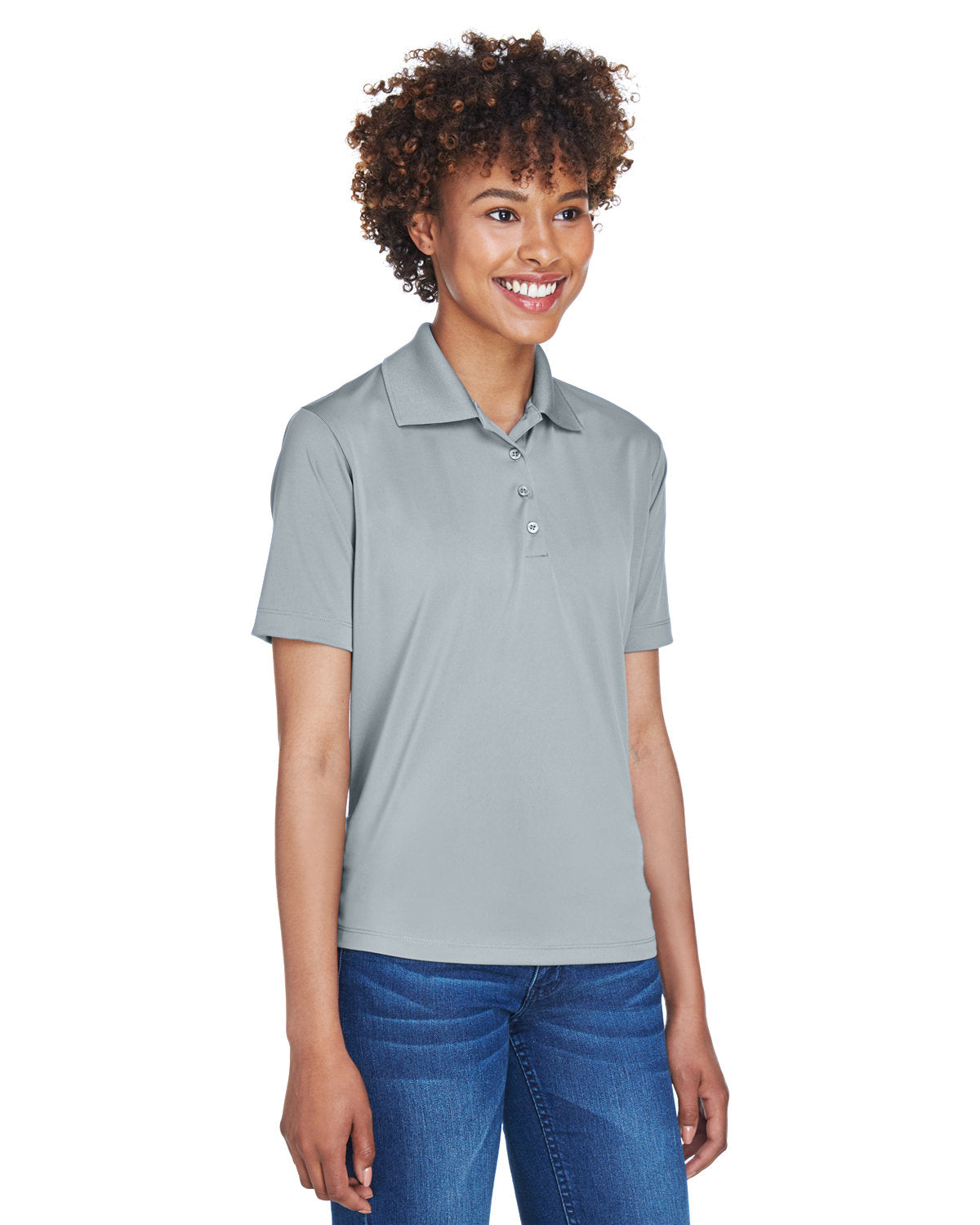 UltraClub Ladies' Cool & Dry 8-Star Elite Performance Interlock Polo Womens Apparel Shirts & Tops