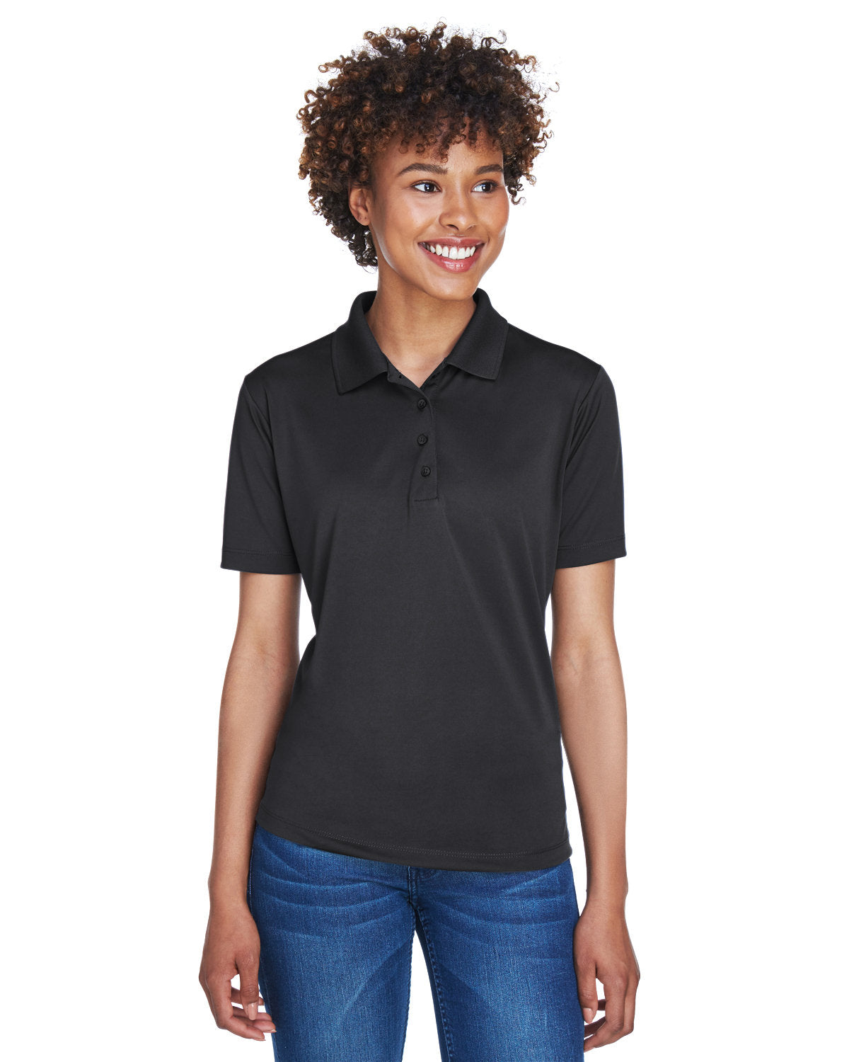 UltraClub Ladies' Cool & Dry 8-Star Elite Performance Interlock Polo Womens Apparel Shirts & Tops