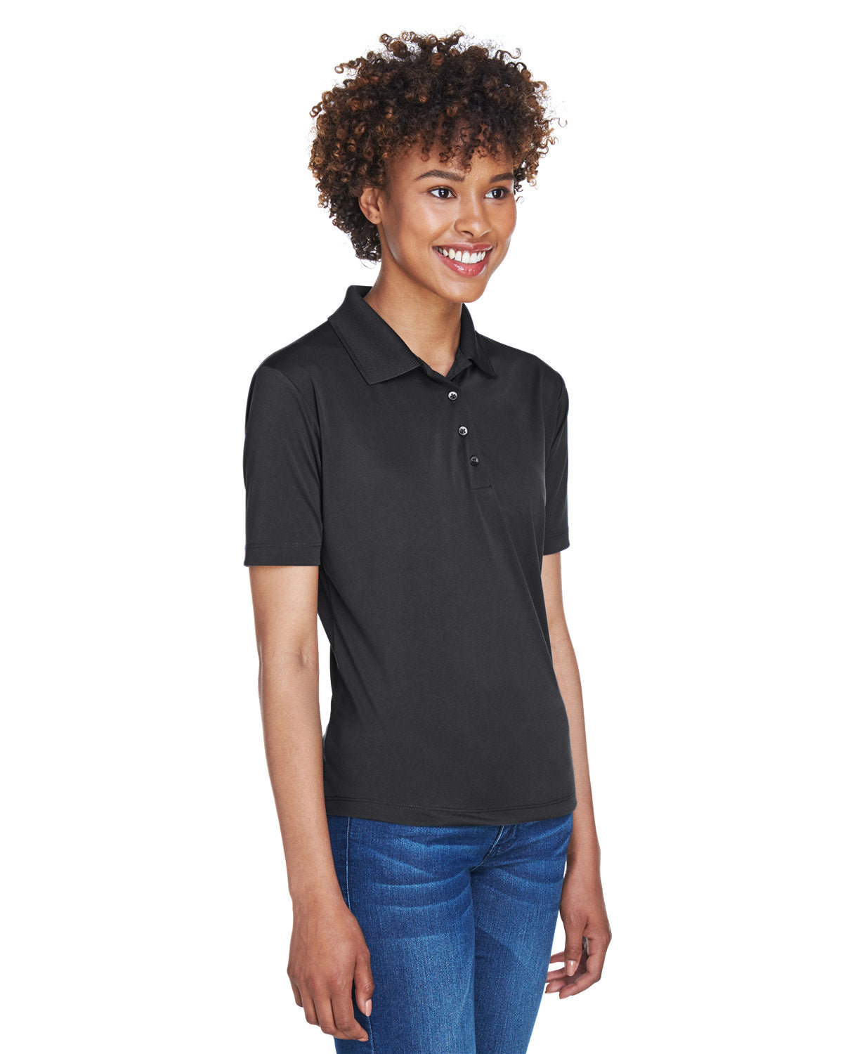 UltraClub Ladies' Cool & Dry 8-Star Elite Performance Interlock Polo Womens Apparel Shirts & Tops