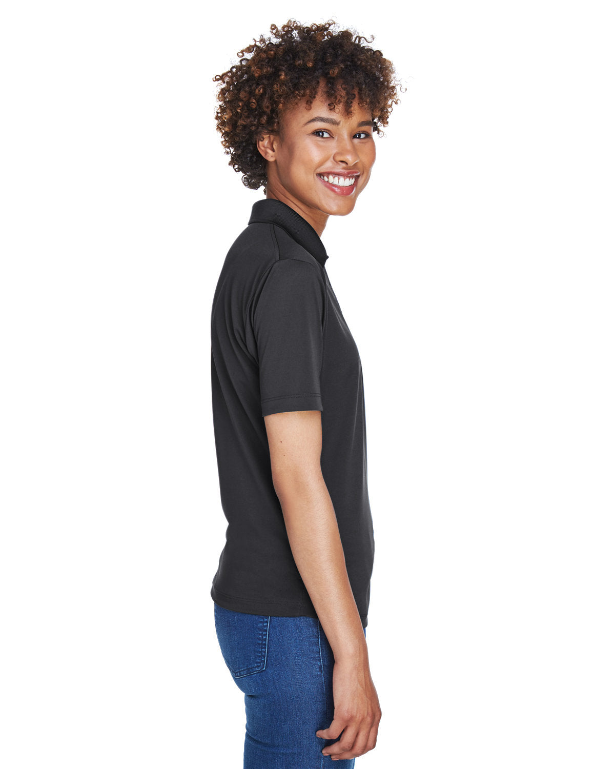 UltraClub Ladies' Cool & Dry 8-Star Elite Performance Interlock Polo Womens Apparel Shirts & Tops