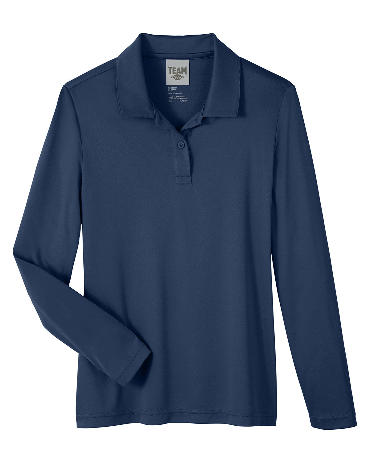 Team 365 Ladies' Zone Performance Long Sleeve Polo Womens Apparel Shirts & Tops