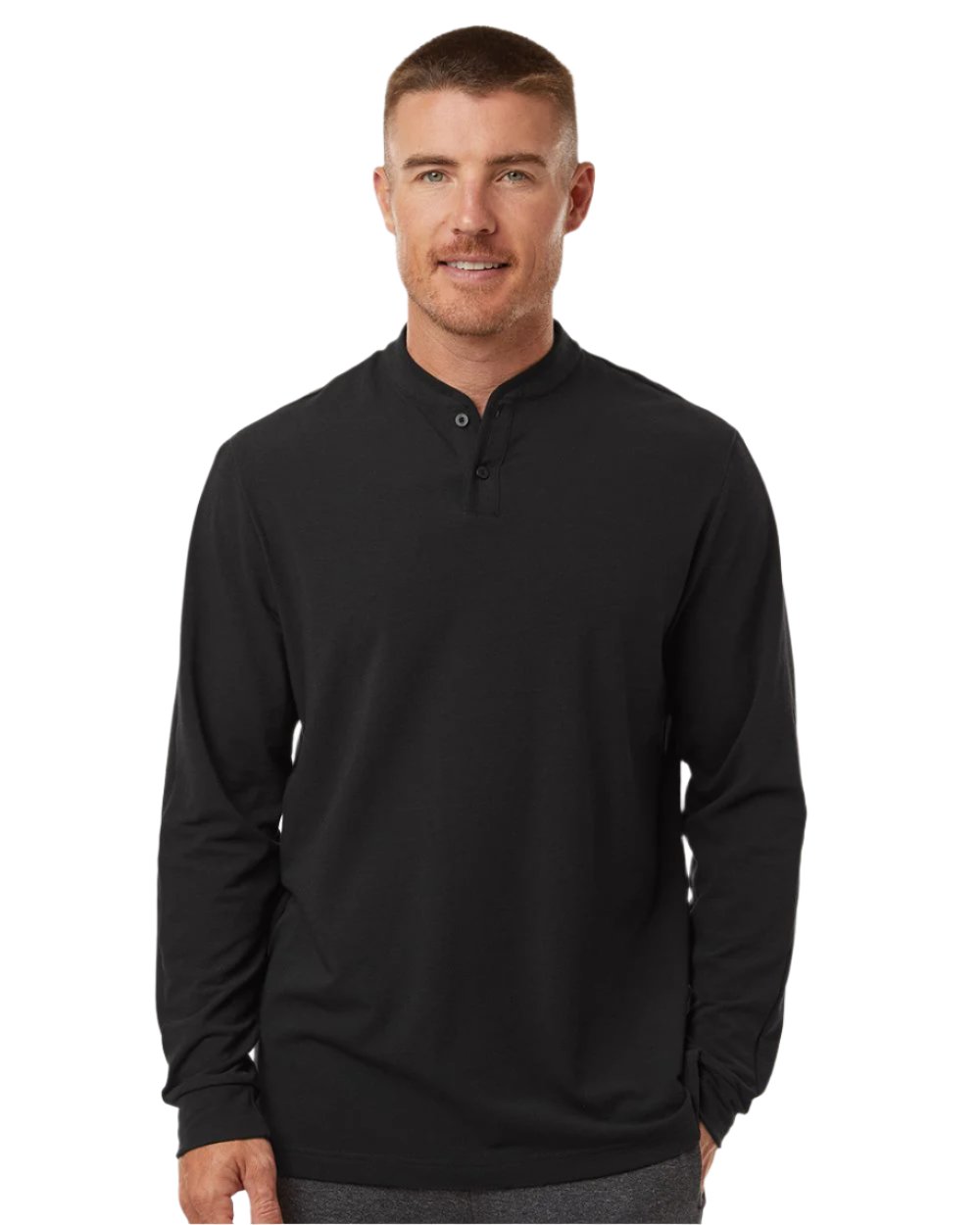 adidas Men's Henley Long Sleeve Tee Mens Apparel Shirts & Tops