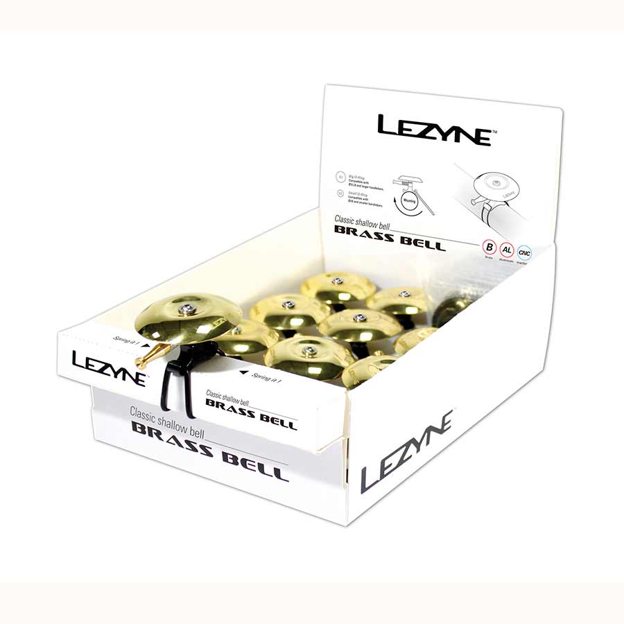 Lezyne Classic Shallow Brass Bike Bell-2