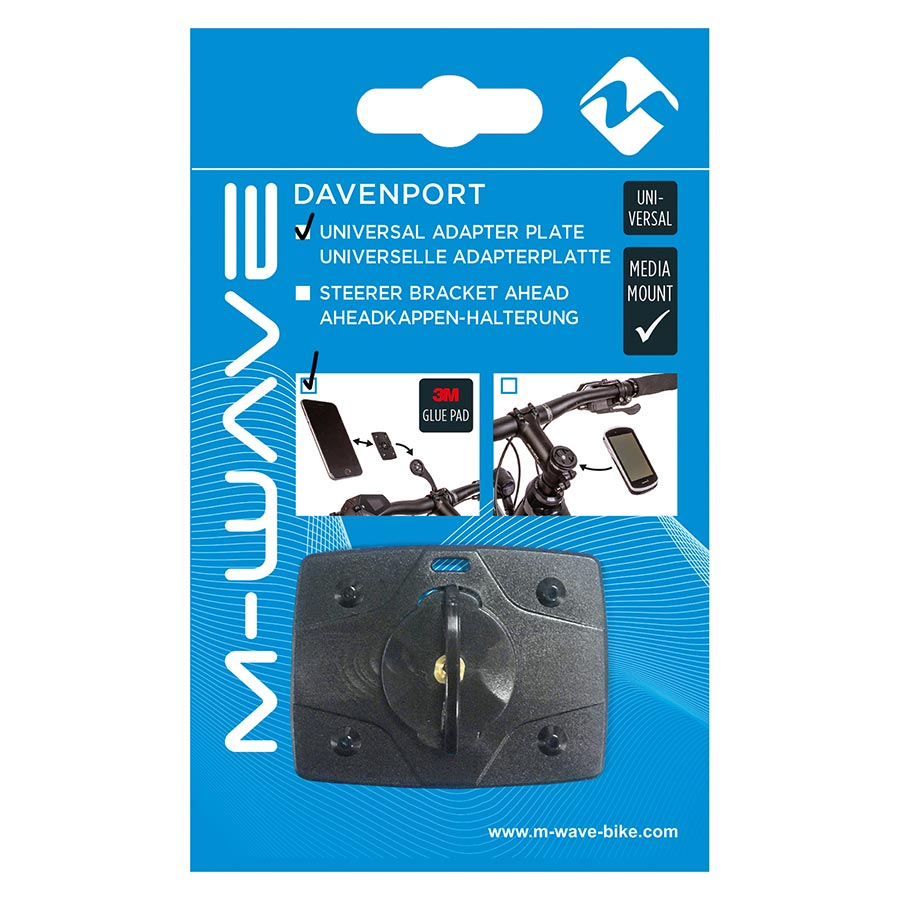 M-Wave Devenport Plug Smart Phone Mount Bicycle Accessories Electronics