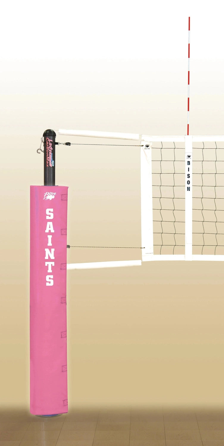 Bison Lady CarbonMax Composite Complete System without Sockets Volleyball Nets & Court Equipment All