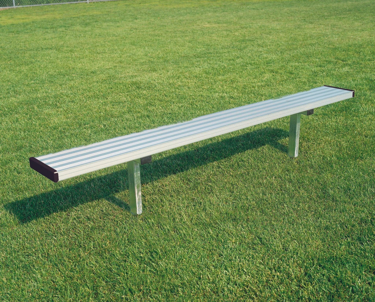 Bison Player Bench without Backrest Fixed or Portable Sports Field Equipment All