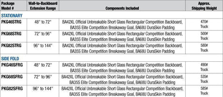 Bison 4'-6' Stationary Competition Basketball Package Basketball Equipment All