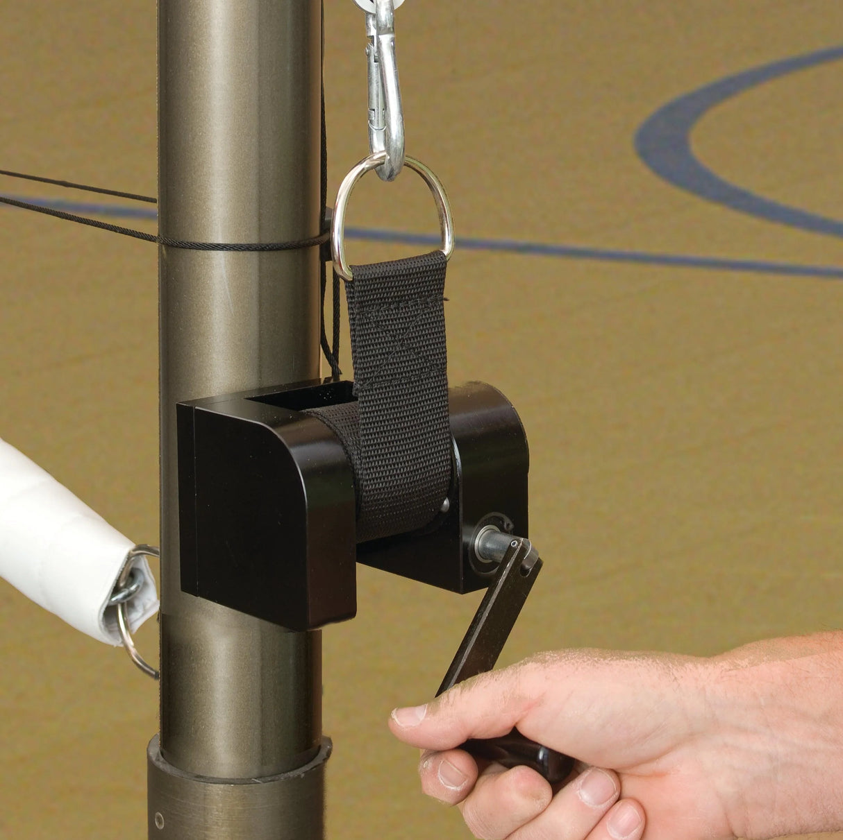 Bison Replacement Volleyball Winch for Centerline Systems Volleyball Nets & Court Equipment All