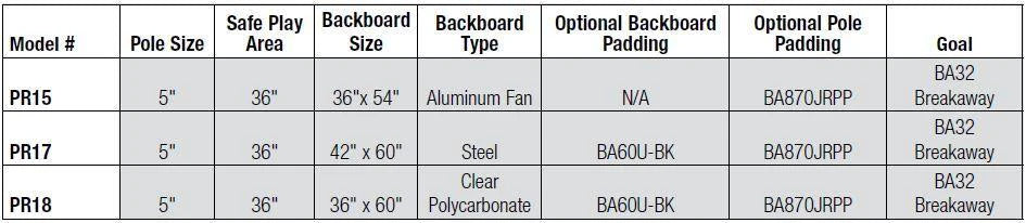 Bison Ultimate Jr. Fan Aluminum Playground System Basketball Equipment All