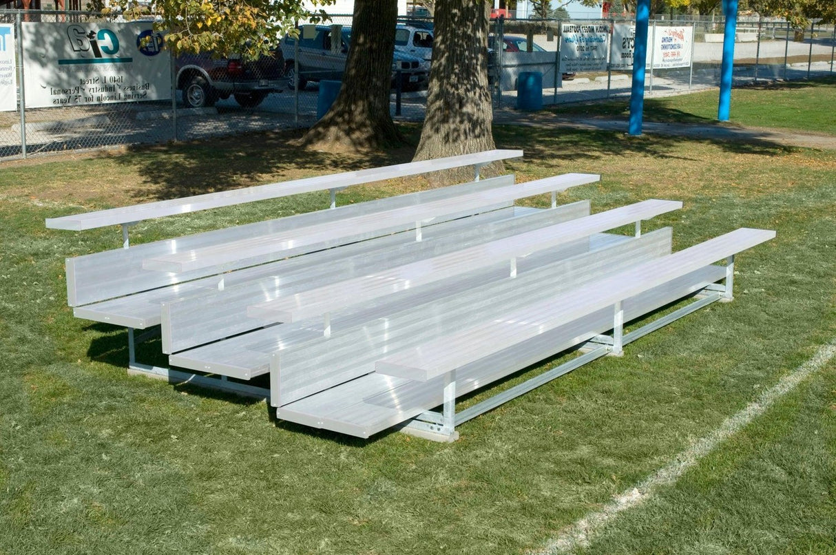 Bison Premium Aluminum Portable Outdoor Bleachers Sports Field Equipment All