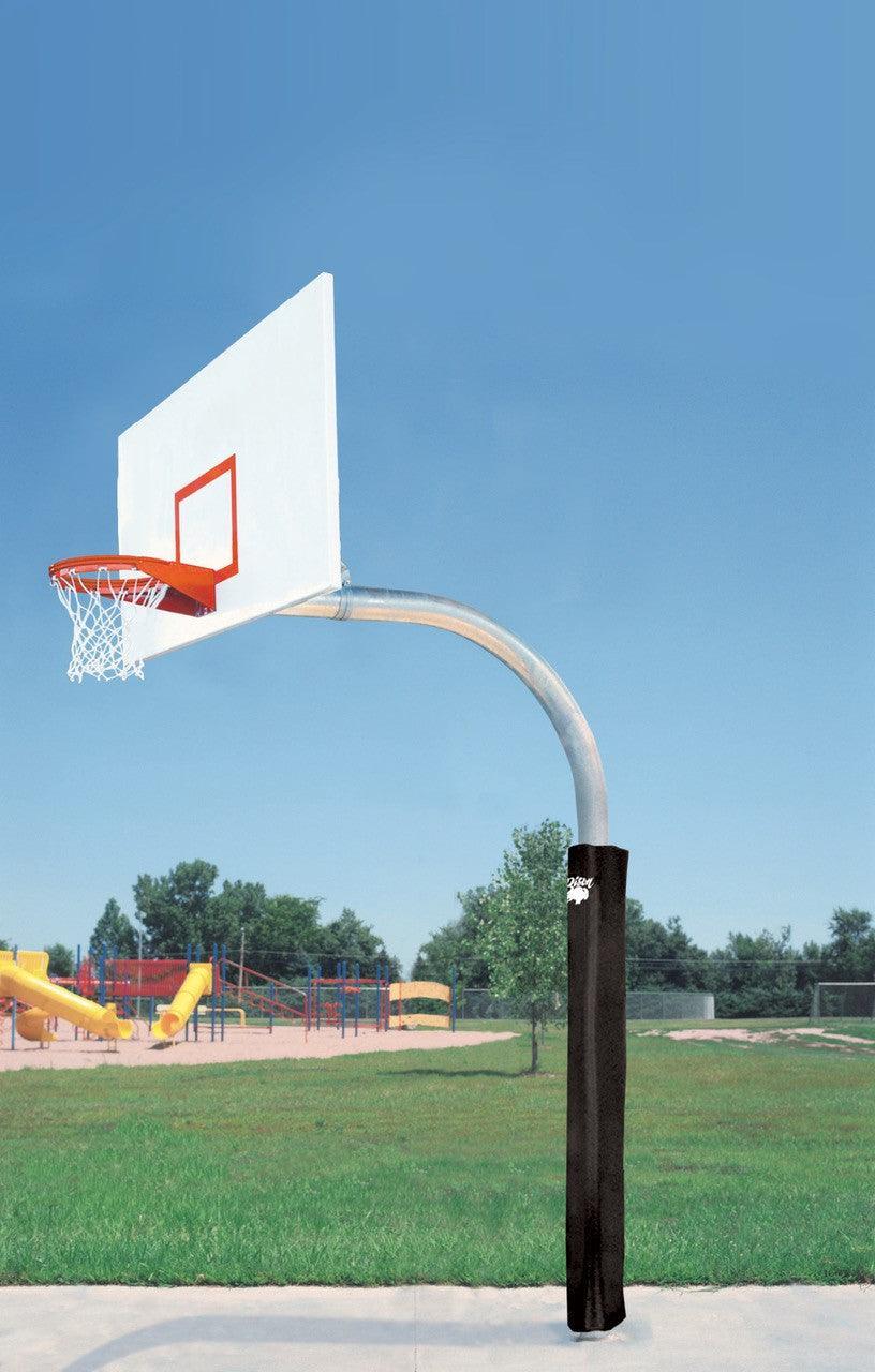 Bison 5-9/16" Mega Duty 42" x 72" Steel Rectangular Playground Basketball System Basketball Equipment All