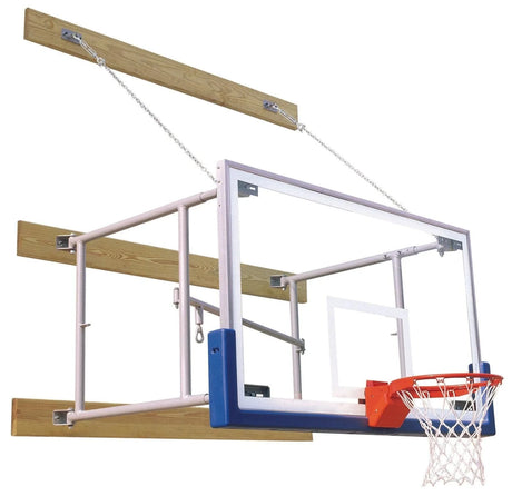 Bison 4'-6' Side Fold Competition Basketball Package Basketball Equipment All