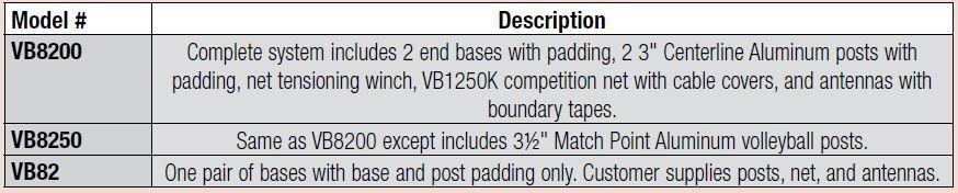 Bison QwikCourt Portable System Volleyball Nets & Court Equipment All