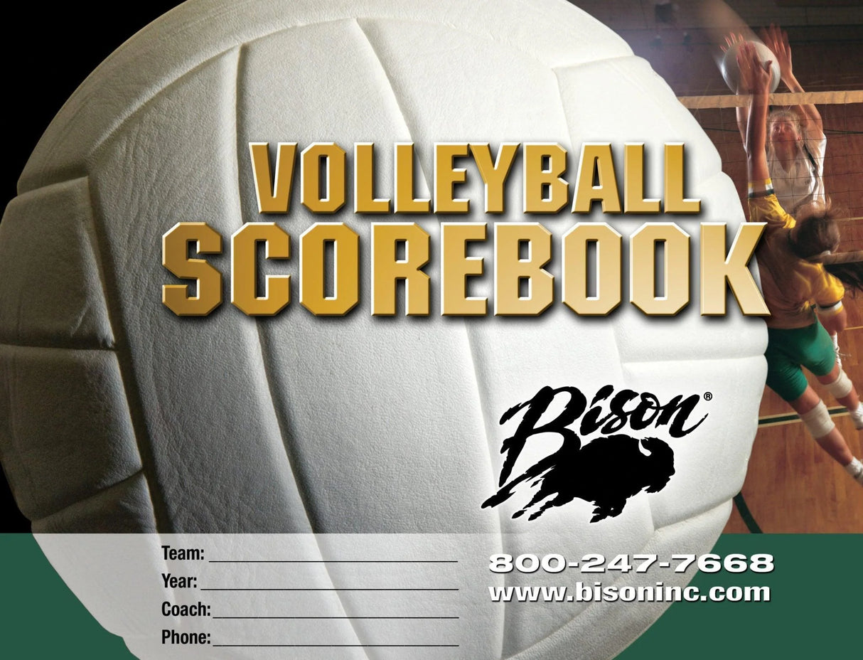 Bison Volleyball Team Scorebook Volleyball Nets & Court Equipment All
