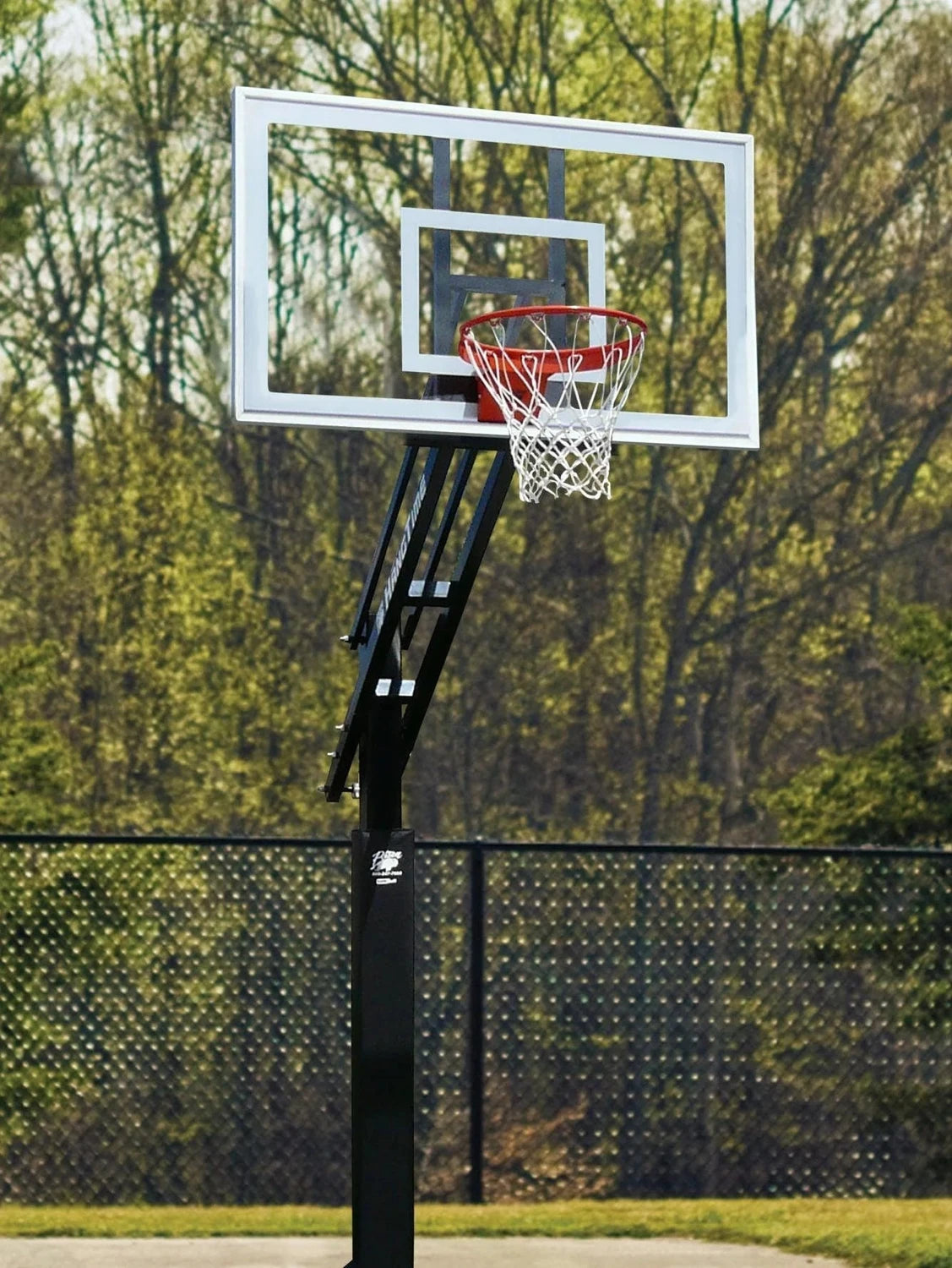Bison Ultimate HangTime Clear 6" Adjustable Systems Basketball Equipment All