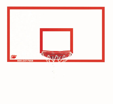 Bison 42" x 72" Rectangular Steel Backboard Basketball Equipment All