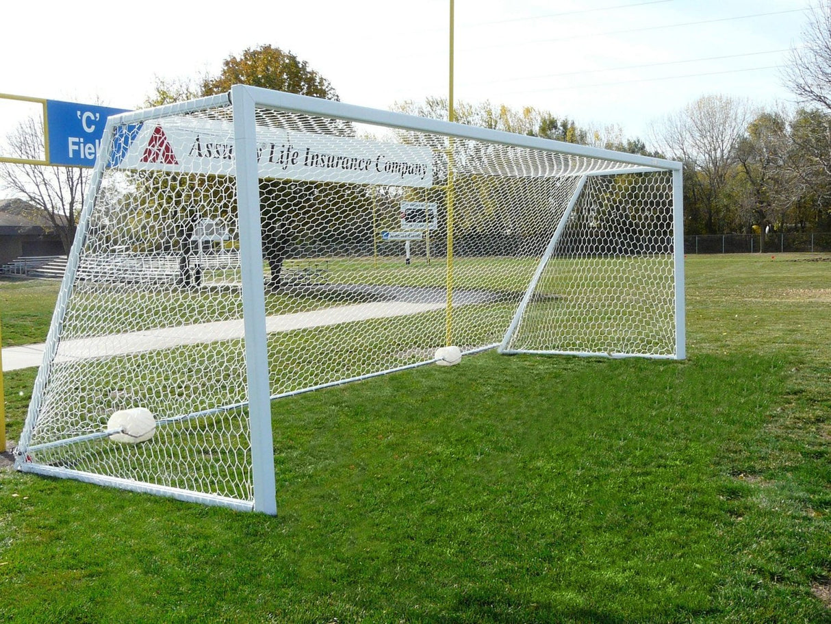 Bison All Aluminum No Tip Portable Soccer Goals Official Size Soccer Field Equipment All