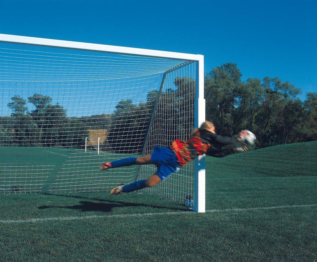 Bison All Aluminum No Tip Portable Soccer Goals Official Size Soccer Field Equipment All