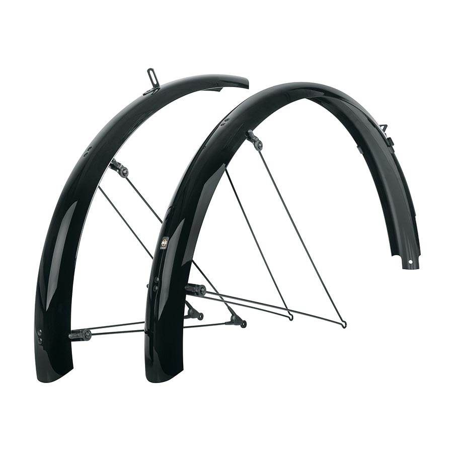Parafanghi SKS B65 Bluemels, Set Completo, 65mm, Per Ruote 27.5/29/700, Argento