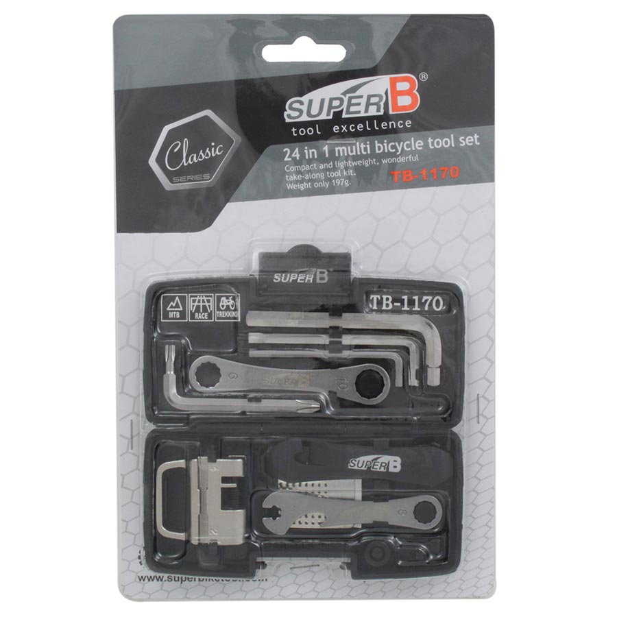Super-B TB-1170 24-In-1 Multi Bicycle Tool Kit-1