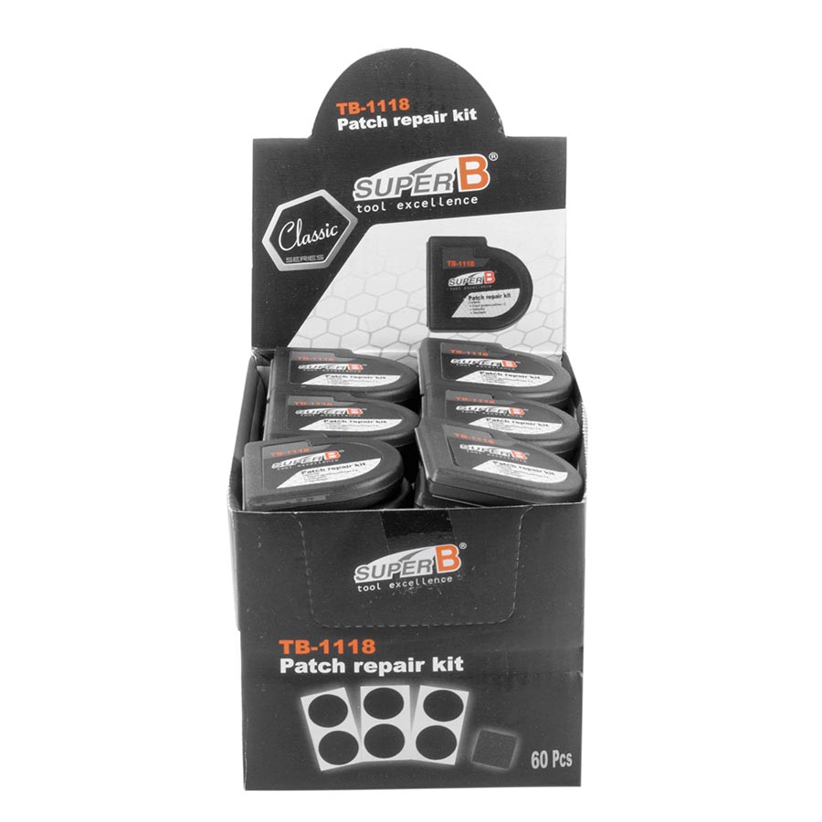 Super-B TB-1118 60 Piece Display Patch Kits Bicycle Tires/Tubes Parts & Accessories