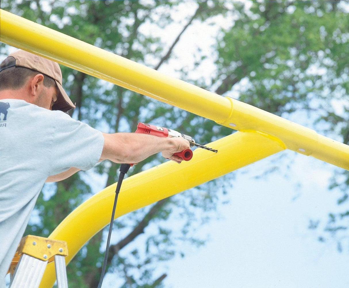 Bison 5-9/16" Gooseneck Football Goalposts Football Football Field Equipment All