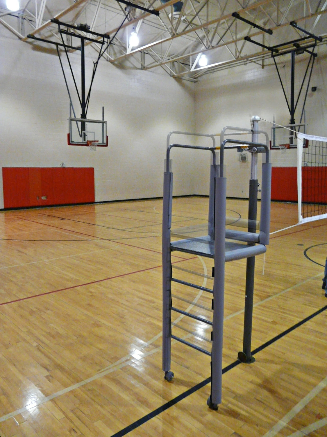 Bison Adjustable Height Clamp-on Volleyball Officials Platform with Padding Volleyball Nets & Court Equipment All