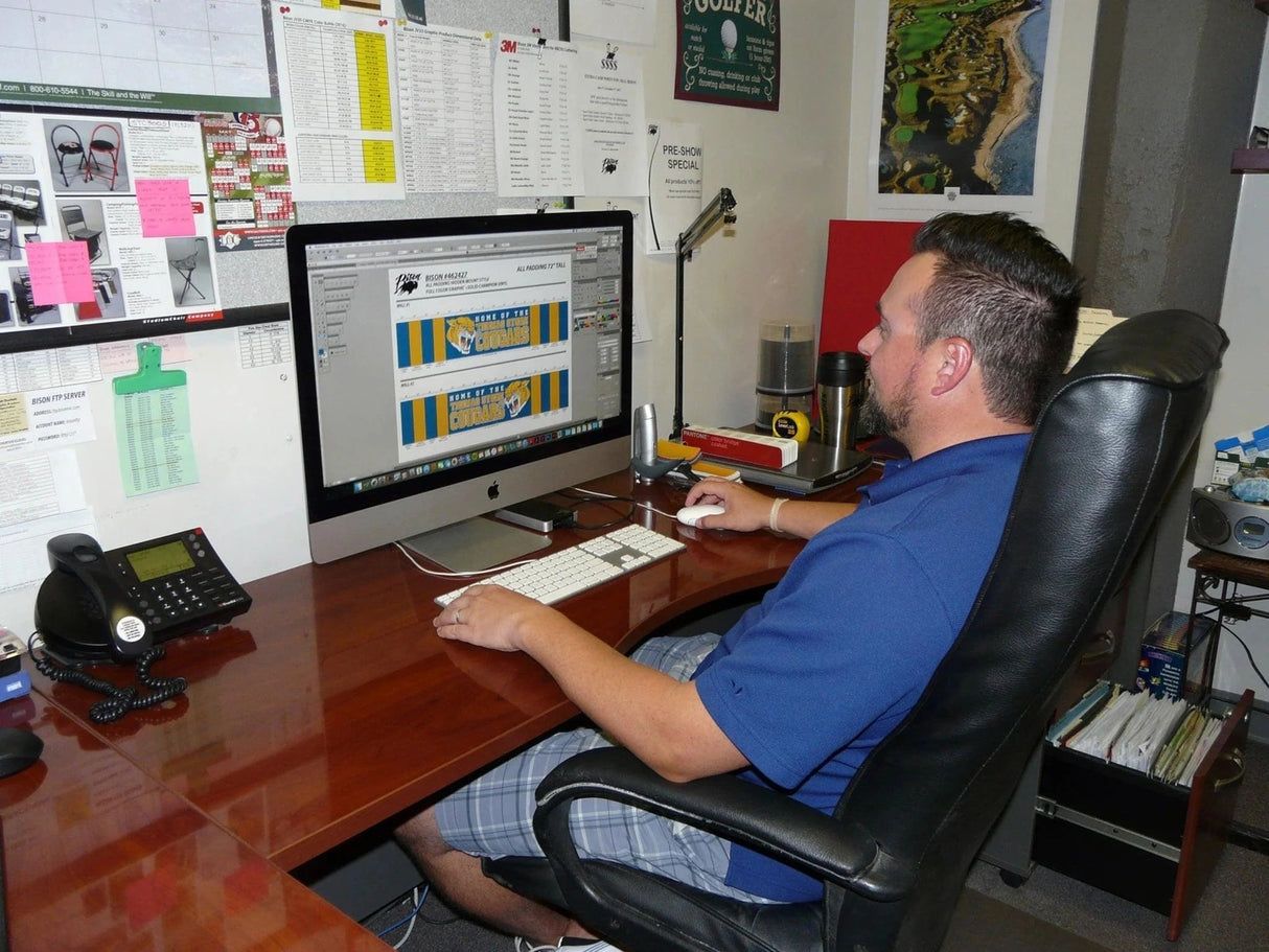 Bison Protector™ Custom Graphic Indoor Wall Padding Sports Field Equipment All