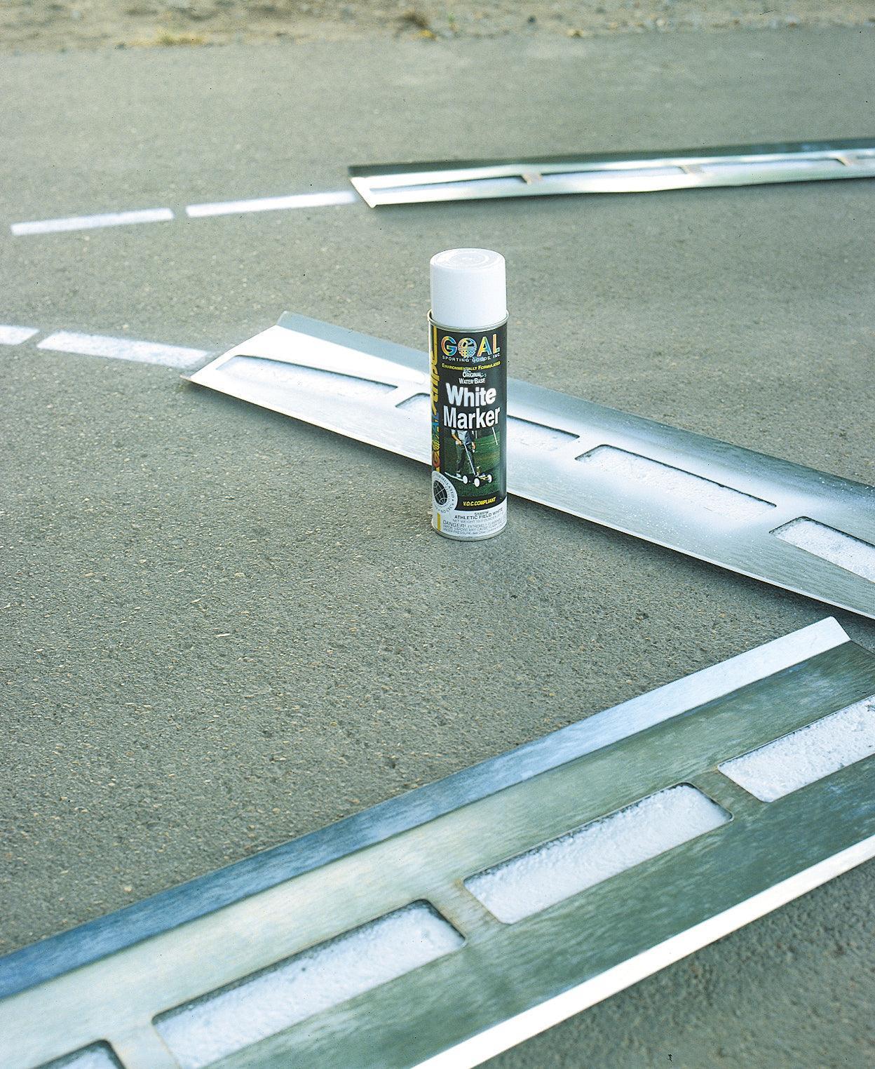 Bison Reusable Steel Basketball Court Stencil with 3-Point Line Basketball Equipment All