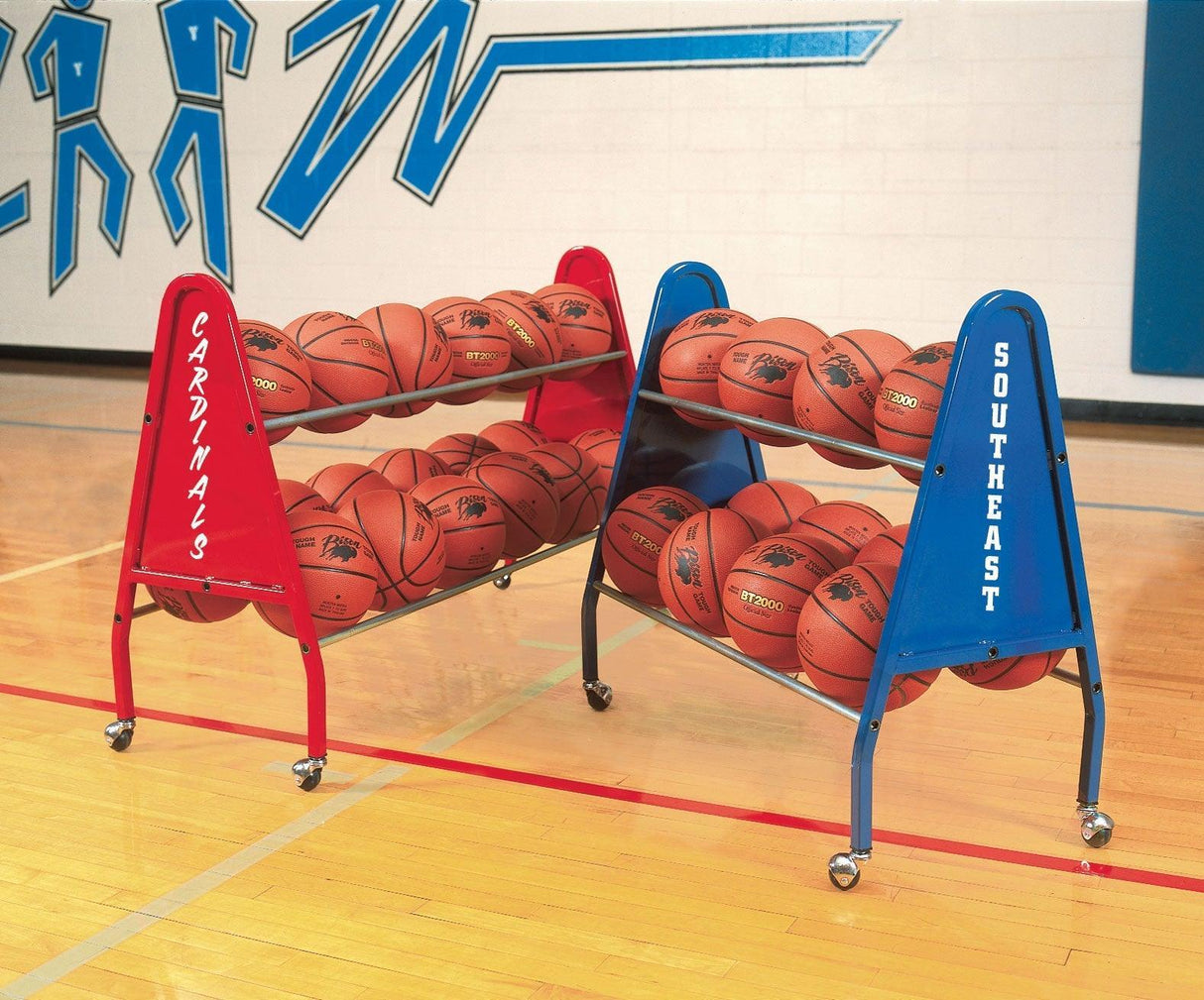 Bison Heavy Duty Ball Cart Basketball Equipment All