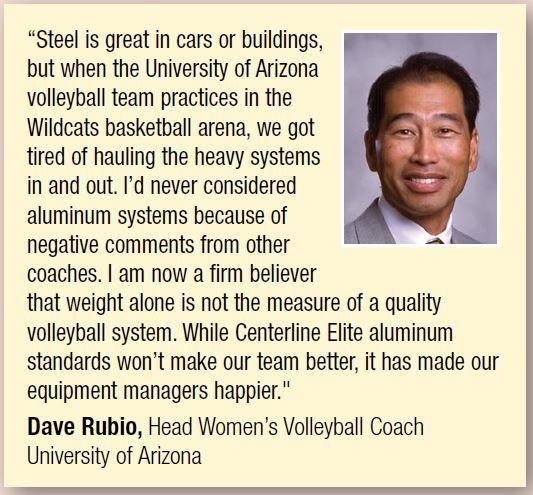 Bison Centerline Elite Aluminum System without Padding Volleyball Nets & Court Equipment All