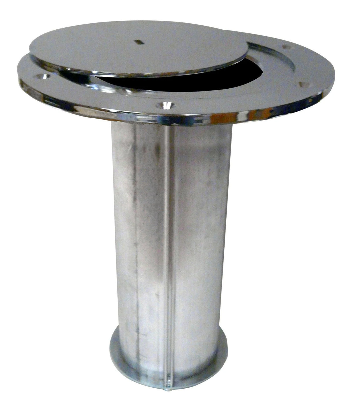 Bison Volleyball Socket with Chrome Plated Steel Swivel Cover Plate Volleyball Nets & Court Equipment All