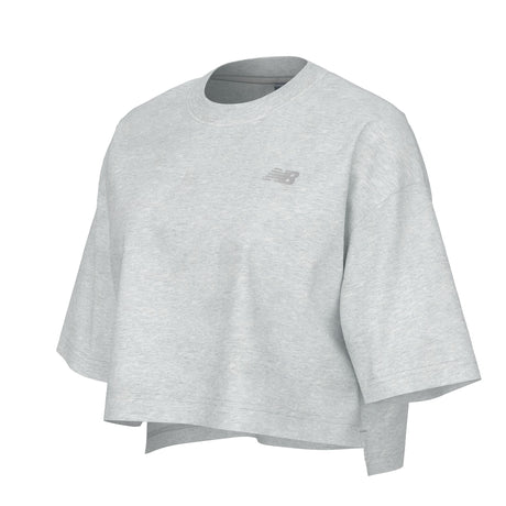 New Balance Women's Logo Oversized Jersey T-Shirt Womens Apparel Shirts & Tops