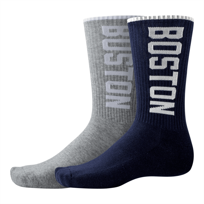 New Balance Boston Crew Socks 2 Pack Unisex Accessories Socks