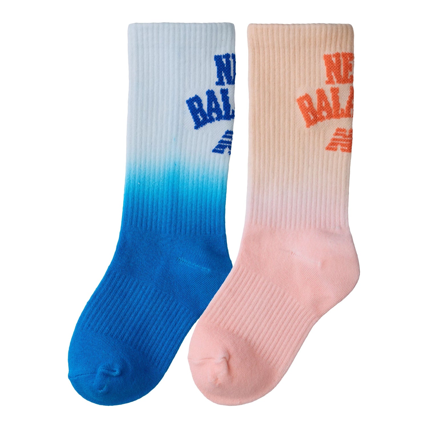 New Balance Youth Tie Dye Crew Socks 2 Pack Unisex Accessories Socks