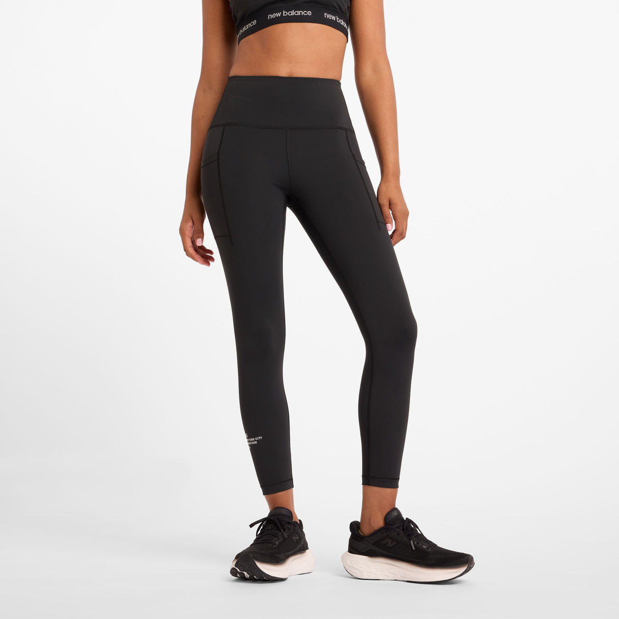 New Balance Women's NYC Marathon Sleek High Rise Legging 23 Womens Apparel Pants & Sweatpants