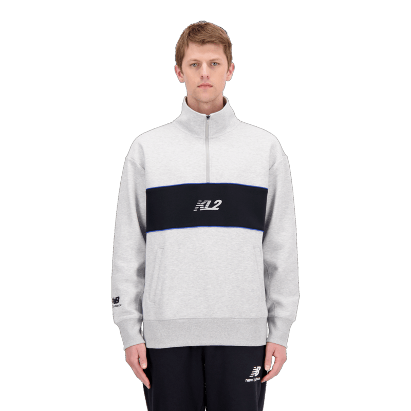 New Balance Men's Kawhi's Klawset 1/4 Zip Rugby Mens Apparel Sweatshirts & Fleece