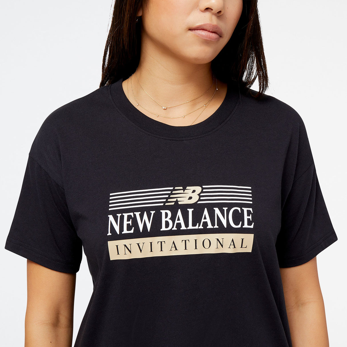 New Balance Women's Sport Core Invitational Cotton Jersey Boxy T-Shirt Womens Apparel Shirts & Tops